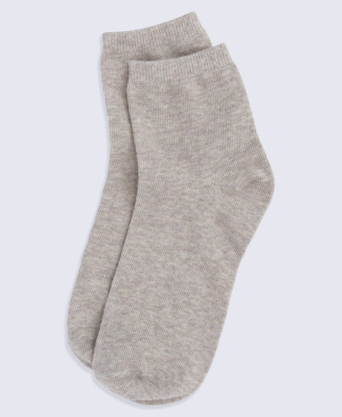 Casey Cotton Rich Trainer Socks- 5 Pack - Light Beige