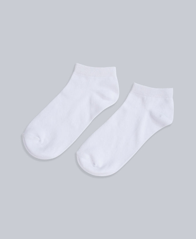 Casey Cotton Rich Trainer Socks- 5 Pack - White