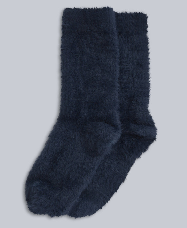Darcie Cosy Womens House Socks - Navy