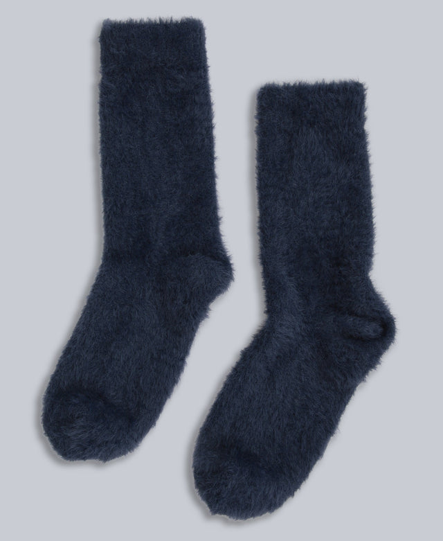 Darcie Cosy Womens House Socks - Navy