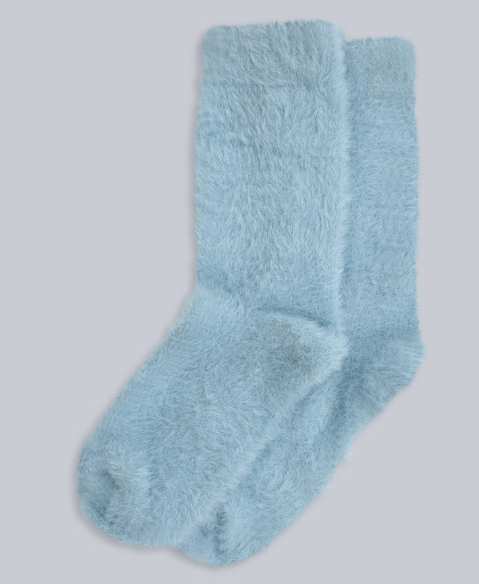 Darcie Cosy Womens House Socks - Pale Green