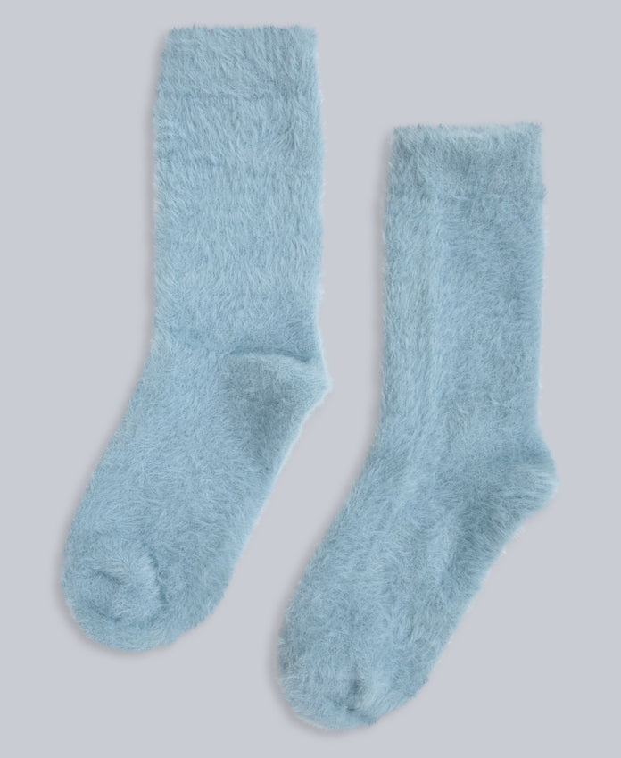 Darcie Cosy Womens House Socks - Pale Green