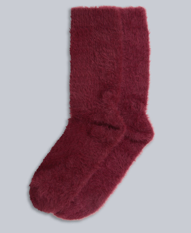 Darcie Cosy Womens House Socks - Red