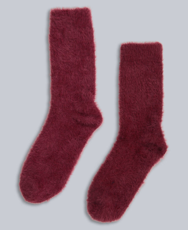 Darcie Cosy Womens House Socks - Red