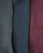 Ocea Womens Lightweight Trainer Socks 3-Pack - Burgundy