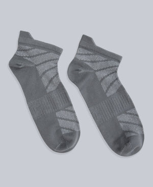 Ocea Womens Lightweight Trainer Socks 3-Pack - Dark Grey