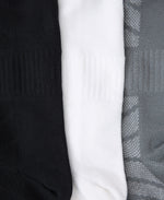 Ocea Womens Lightweight Trainer Socks 3-Pack - Dark Grey