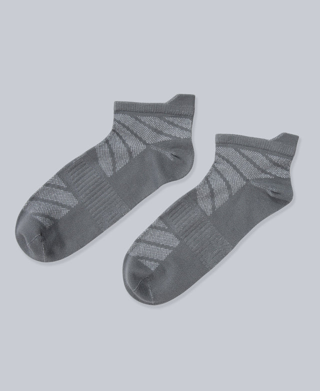 Ocea Womens Lightweight Trainer Socks 3-Pack - Dark Grey