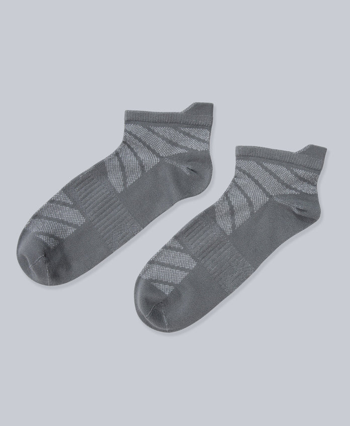 Ocea Womens Lightweight Trainer Socks 3-Pack - Dark Grey
