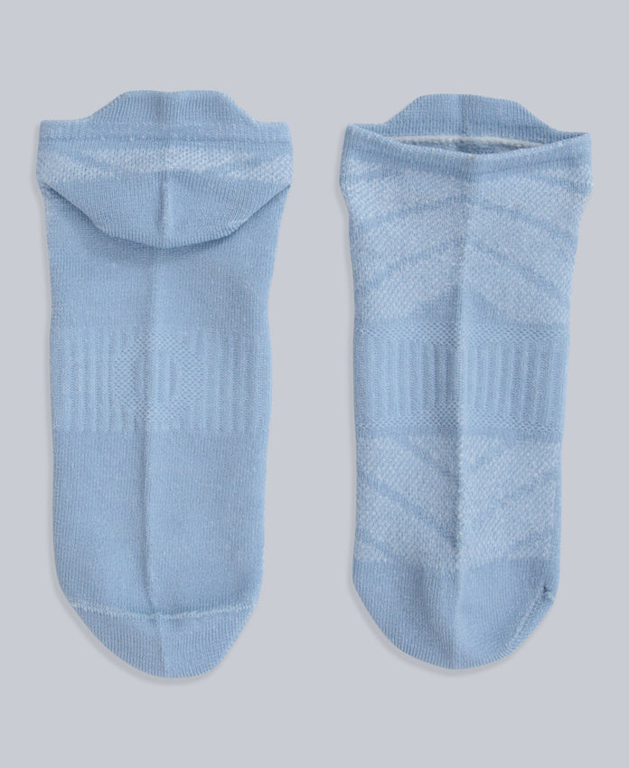 Ocea Womens Lightweight Trainer Socks 3-Pack - Light Blue