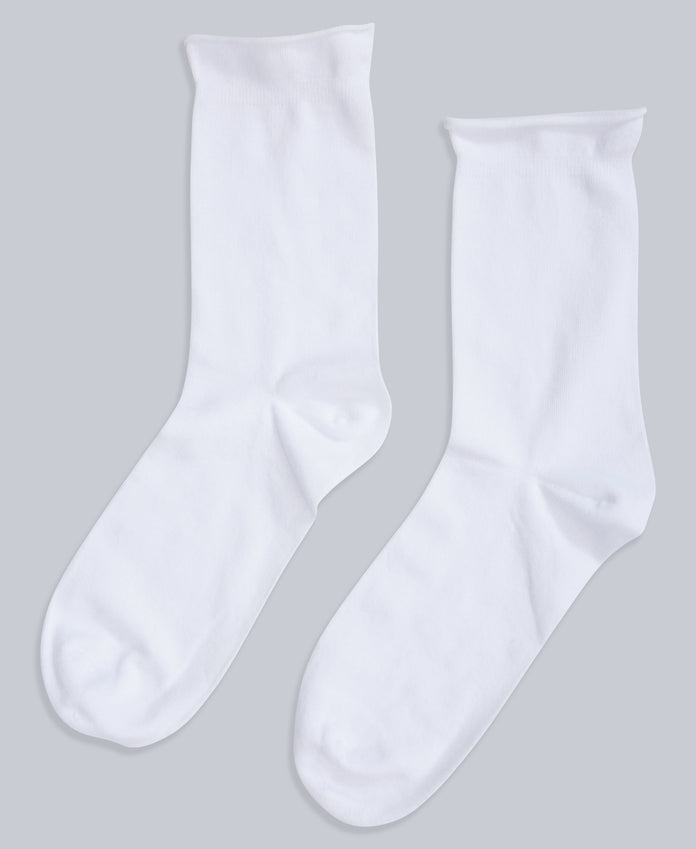 Isla Womens Roll Hem Mid Calf Socks- 3 Packs - Dark Grey