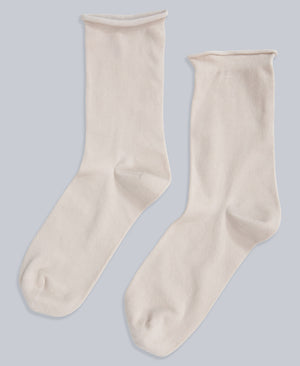 Isla Womens Roll Hem Mid Calf Socks- 3 Packs - Green