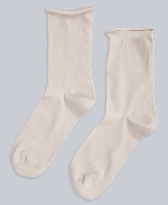 Isla Womens Roll Hem Mid Calf Socks- 3 Packs - Green