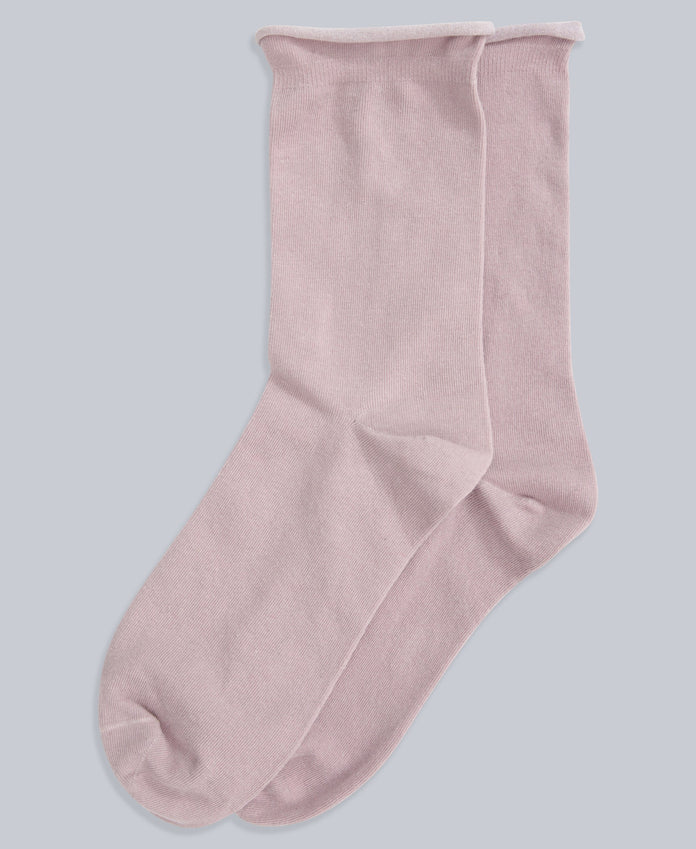 Isla Womens Roll Hem Mid Calf Socks- 3 Packs - Green