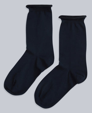 Isla Womens Roll Hem Mid Calf Socks- 3 Packs - Light Beige