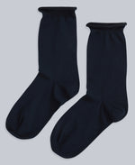 Isla Womens Roll Hem Mid Calf Socks- 3 Packs - Light Beige