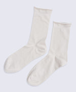 Isla Womens Roll Hem Mid Calf Socks- 3 Packs - Mixed