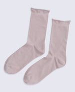 Isla Womens Roll Hem Mid Calf Socks- 3 Packs - Mixed