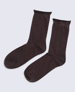 Isla Womens Roll Hem Mid Calf Socks- 3 Packs - Mixed