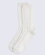 Willow Womens Twisted Ribbed Socks- 3 Pack - Green