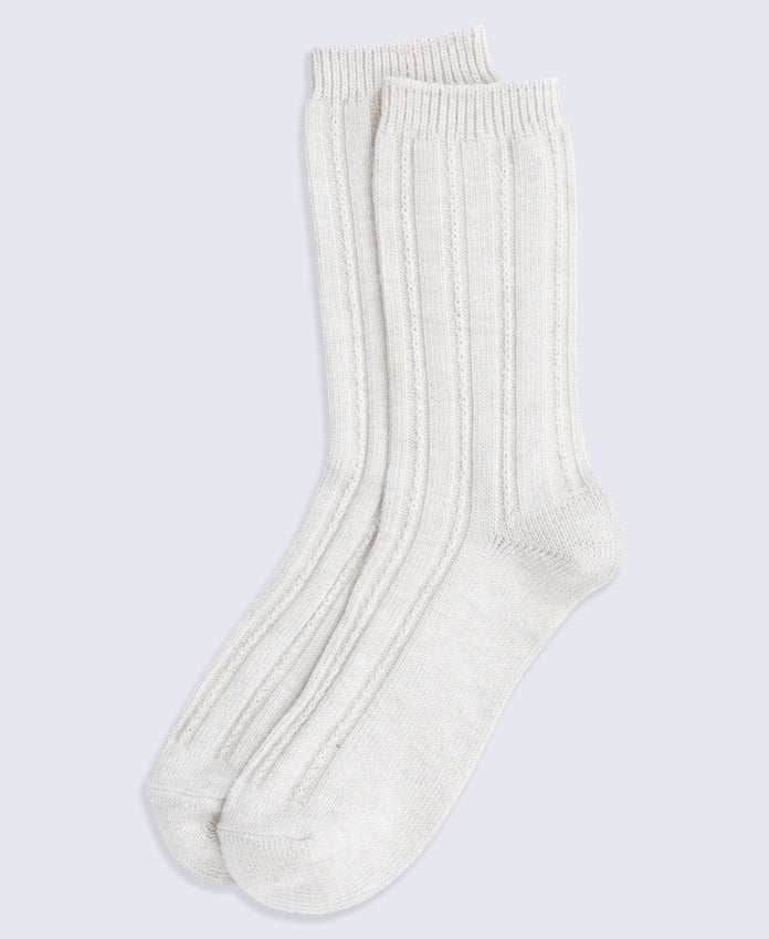 Willow Womens Twisted Ribbed Socks- 3 Pack - Green