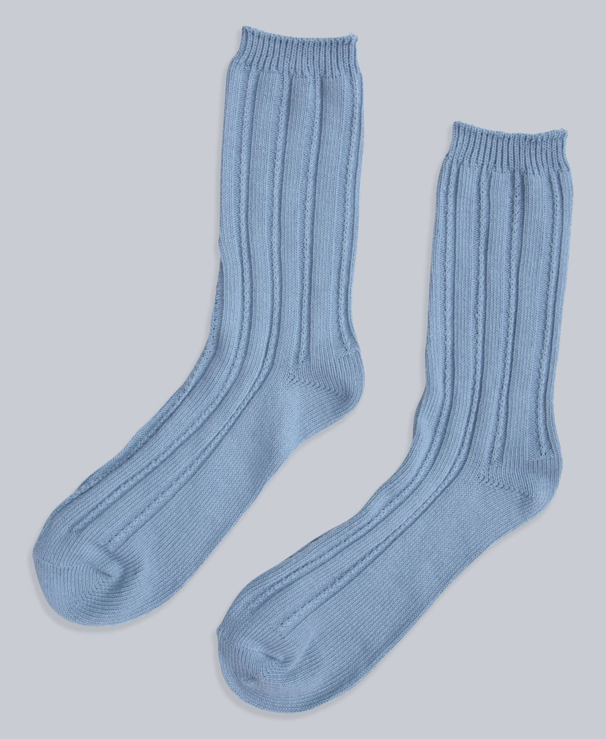 Willow Womens Twisted Ribbed Socks- 3 Pack - Navy