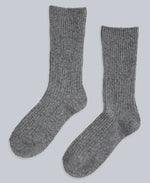 Francis Womens Merino Mid Calf Socks - 2 Pack - Grey