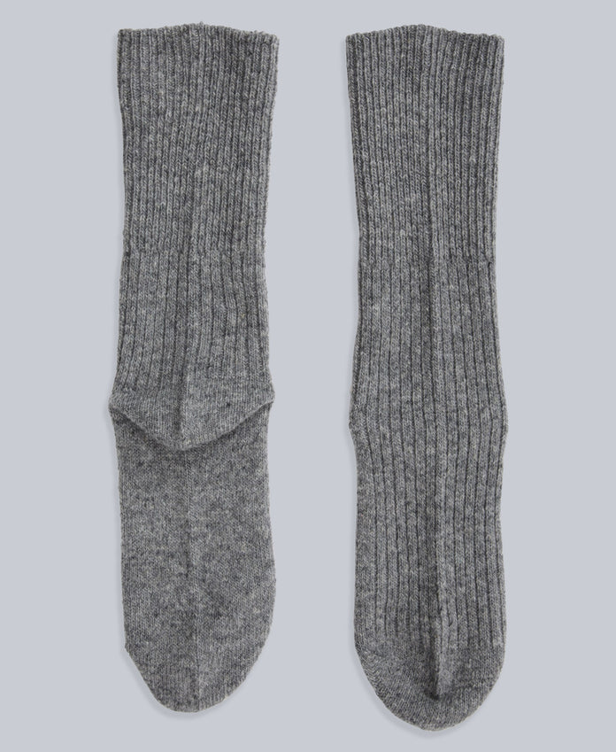 Francis Womens Merino Mid Calf Socks - 2 Pack - Grey