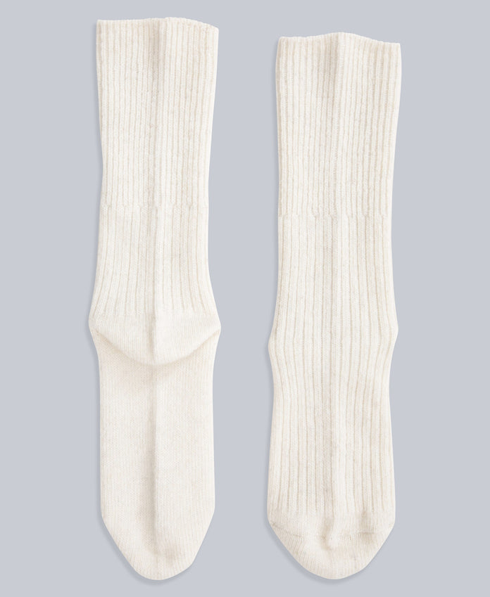 Francis Womens Merino Mid Calf Socks - 2 Pack - Grey