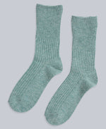 Francis Womens Merino Mid Calf Socks - 2 Pack - Light Blue