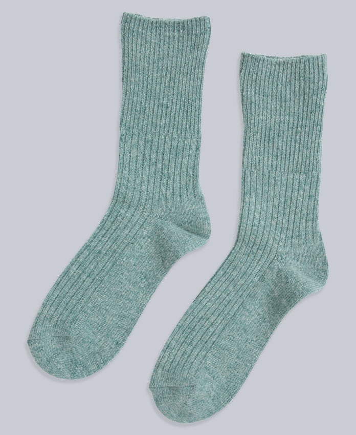 Francis Womens Merino Mid Calf Socks - 2 Pack - Light Blue