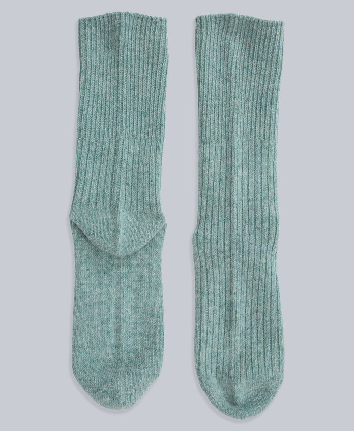Francis Womens Merino Mid Calf Socks - 2 Pack - Light Blue