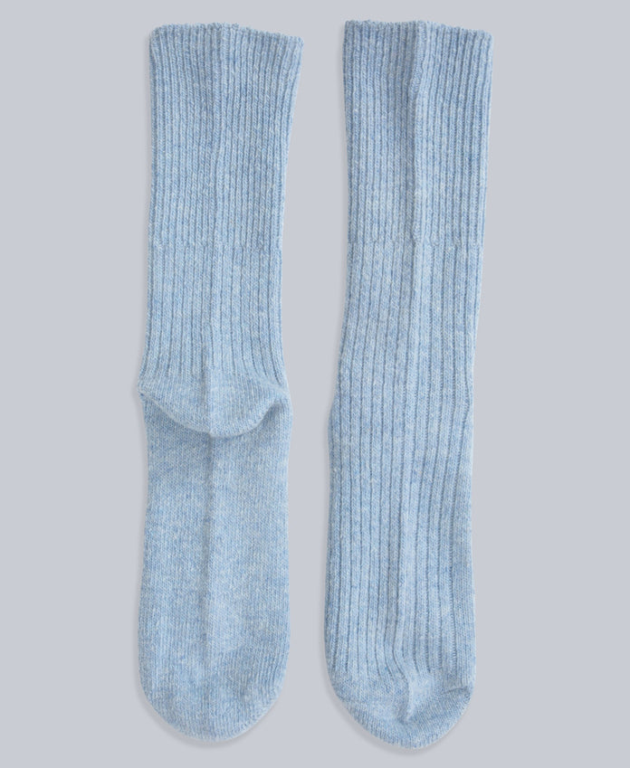Francis Womens Merino Mid Calf Socks - 2 Pack - Light Blue