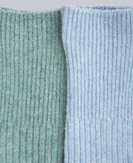 Francis Womens Merino Mid Calf Socks - 2 Pack - Light Blue