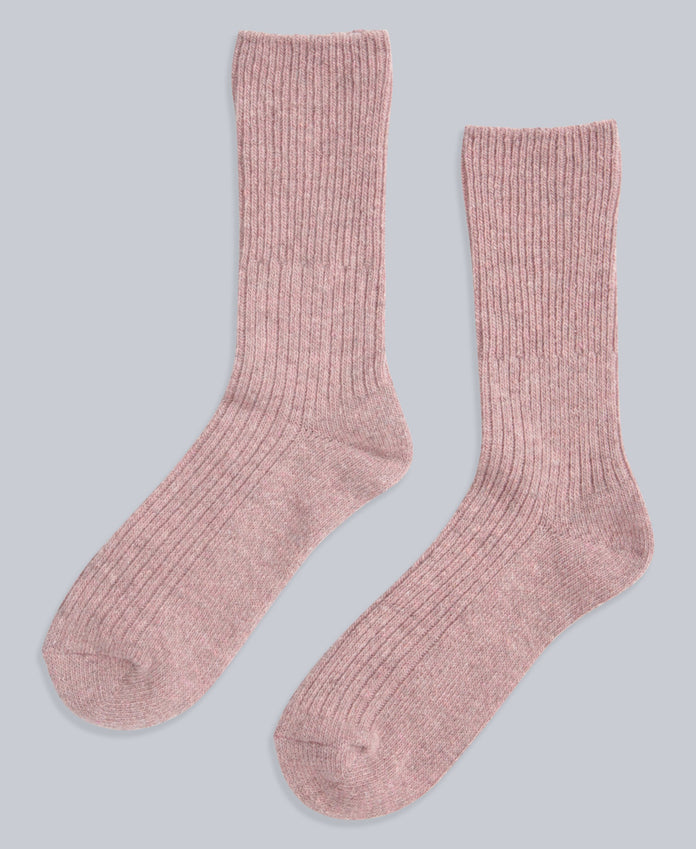 Francis Womens Merino Mid Calf Socks - 2 Pack - Pink