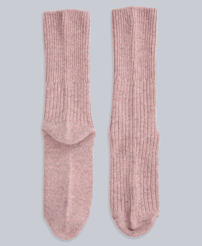 Francis Womens Merino Mid Calf Socks - 2 Pack - Pink