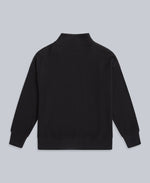 Ottoman Womens Half Zip Sweatshirt - Black