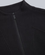 Ottoman Womens Half Zip Sweatshirt - Black