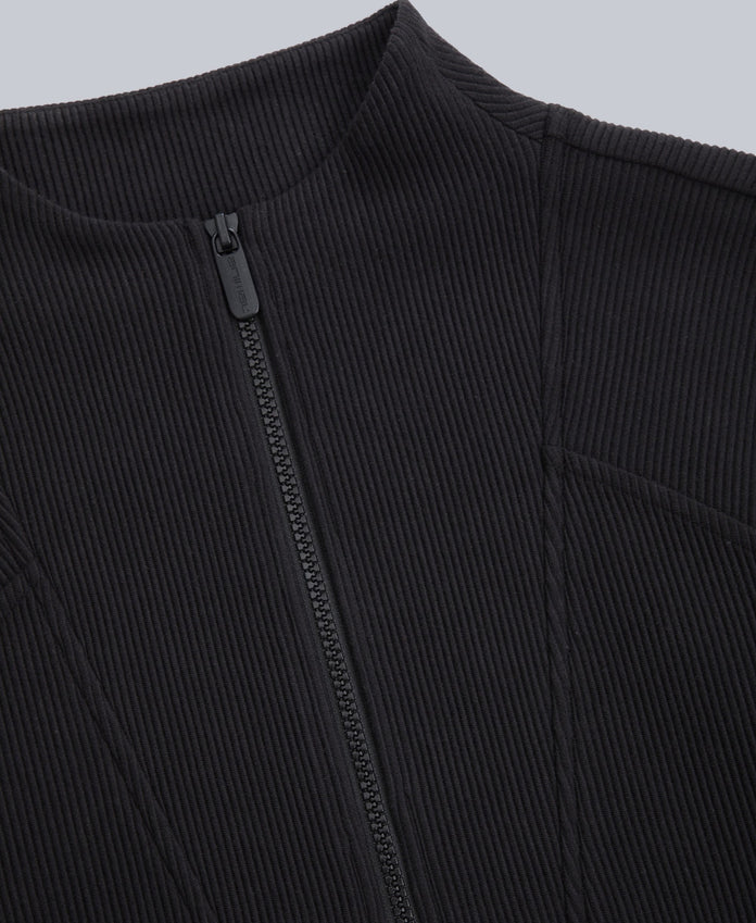 Ottoman Womens Half Zip Sweatshirt - Black