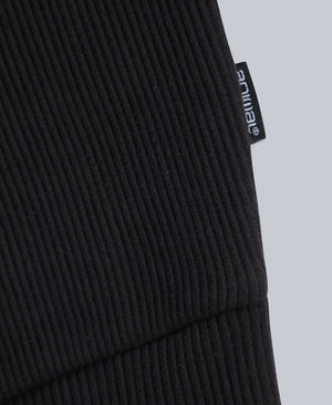 Ottoman Womens Half Zip Sweatshirt - Black