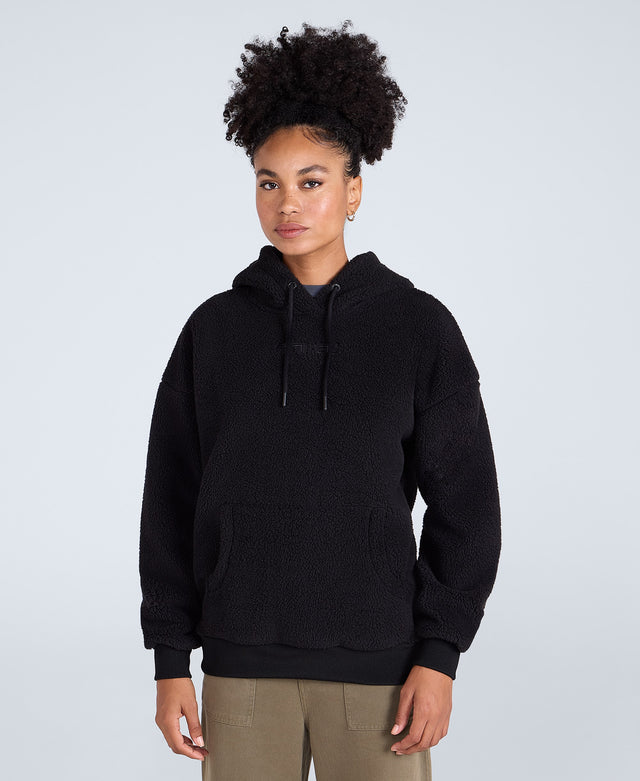 Womens Fleece Hoodie - Black