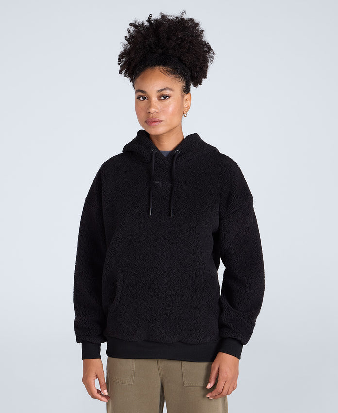 Womens Fleece Hoodie - Black