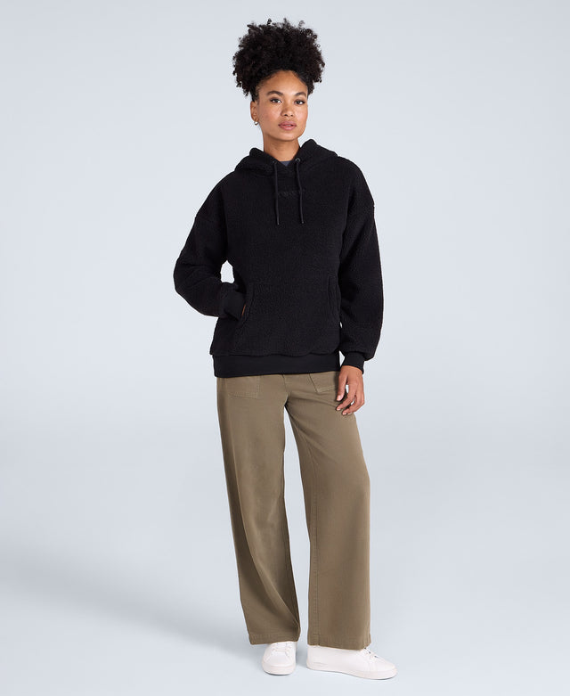 Womens Fleece Hoodie - Black