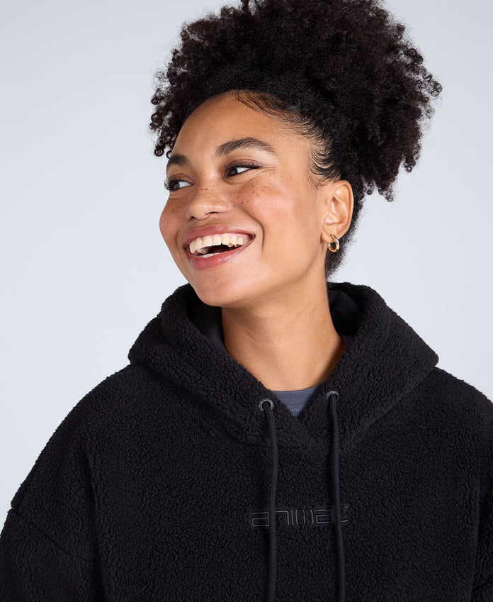 Womens Fleece Hoodie - Black