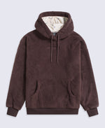 Womens Fleece Hoodie - Dark Brown