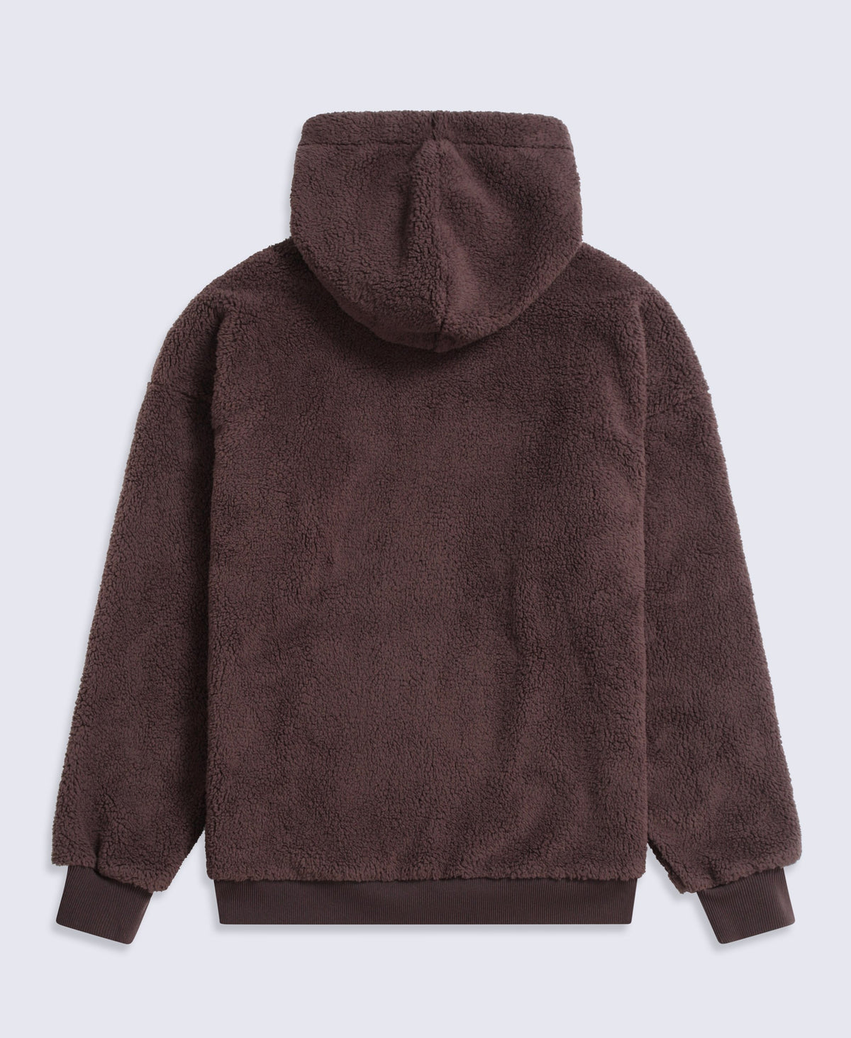 Womens Fleece Hoodie - Dark Brown