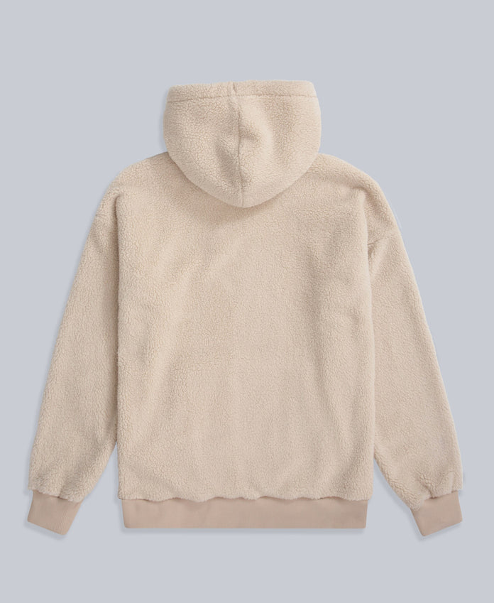 Womens Fleece Hoodie - Off White