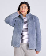 Teddy Womens Full Zip Fleece - Light Purple