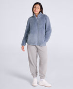 Teddy Womens Full Zip Fleece - Light Purple
