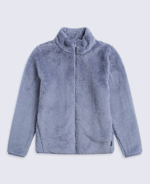 Teddy Womens Full Zip Fleece - Light Purple